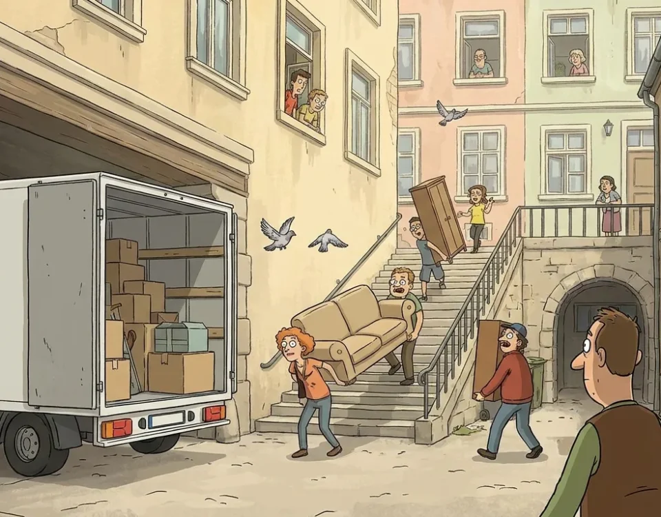 Umzug Wien Innenhof: Schwierige Zufahrten meistern