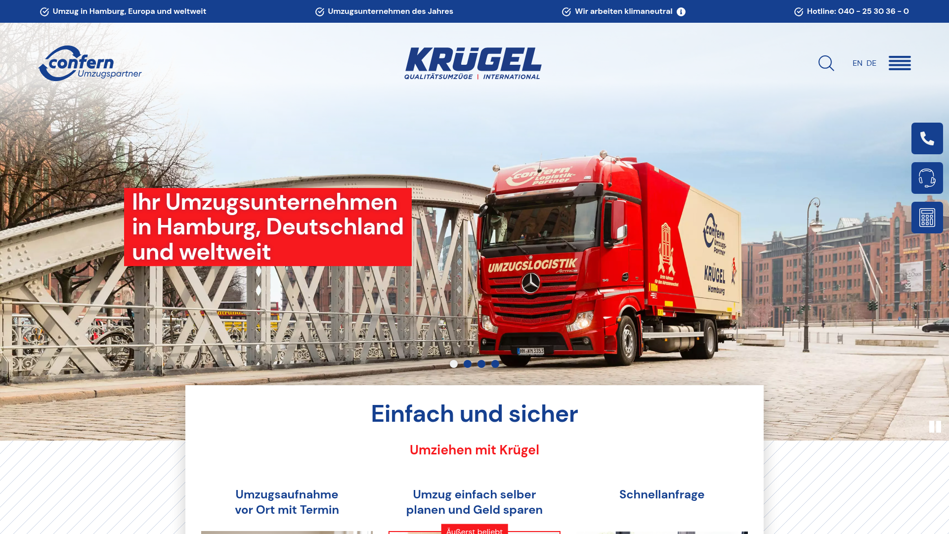 3. Krügel Umzüge Homepage